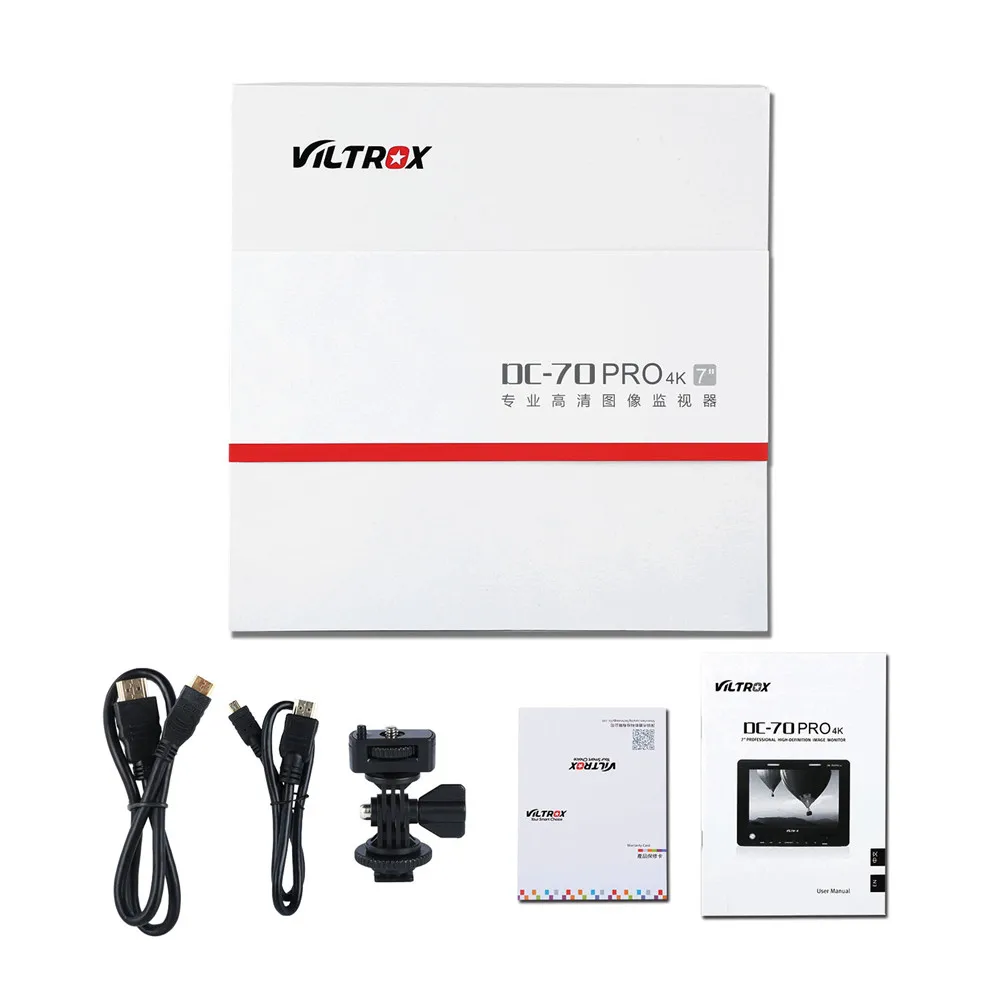Видеомонитор для камеры Viltrox DC 70PRO 4K 7 ''IPS HD SDI/HDMI/AV 1920x1200 пикселей Canon Nikon Sony DSLR