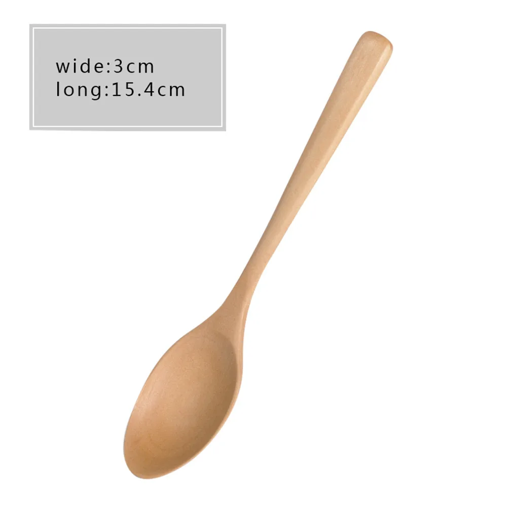 Деревянная Ложка Вилка бамбуковая кухонная посуда инструменты суп-Чайная ложка посуда