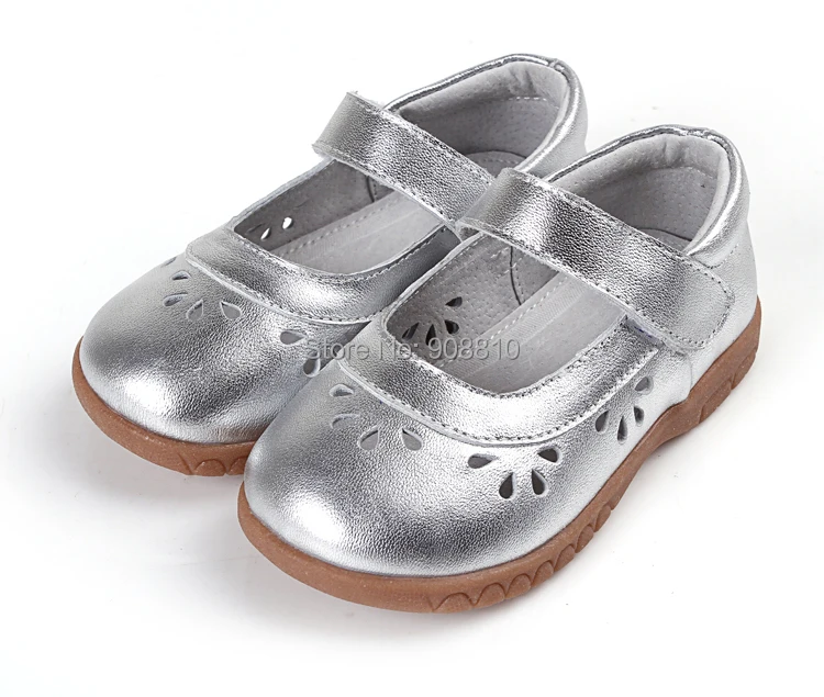 silver flower girl shoes