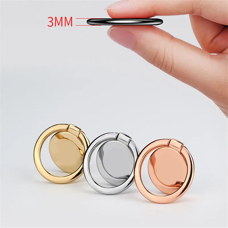

Round Original New Luxury Finger Ring Mobile Phone Universal Stand Holder For iPhone X 8 7 iPad2 Samsung S8 all Smart Phone