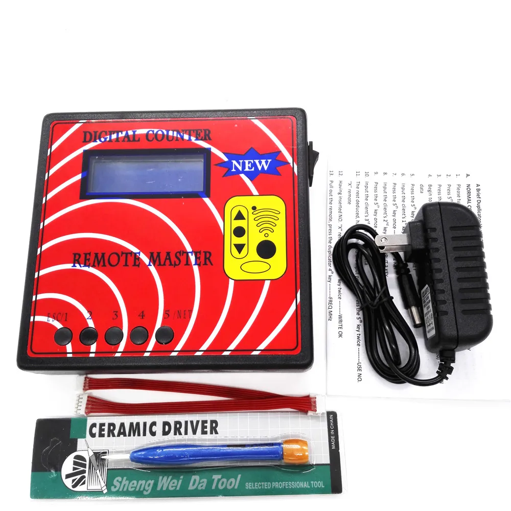 

New Remote Copier Auto Tool DIGITAL COUNTER 10th (REMOTE MASTER)Blue Screen Fixed/Rolling Code Copy Machine Key Programmer