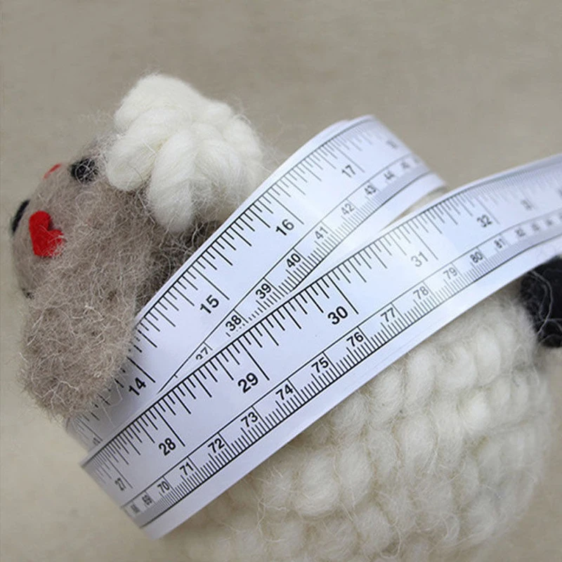 45/90cm Vinyl Silver Self Adhesive Metric Measure Tape Rulers Sewing Machine Sticker