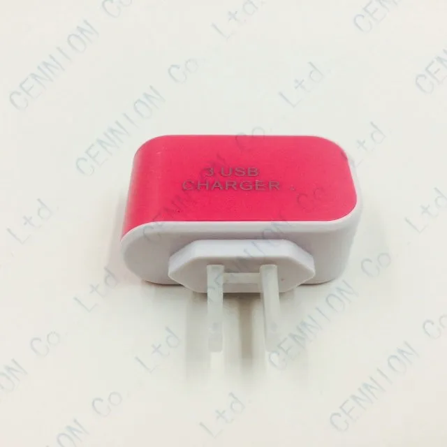 Крюк лицо 3 USB настенное зарядное устройство металлический адаптер питания переменного тока 5 В 3.1A США 2 порта разъем для iphone samsung телефон 200 шт./партия