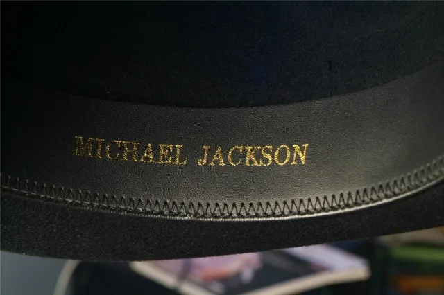 Память MJ, классический черный MJ Шапки collection1: 1 Майкла Джексона шерсть шляпа Для мужчин производительности Костюмы и аксессуары