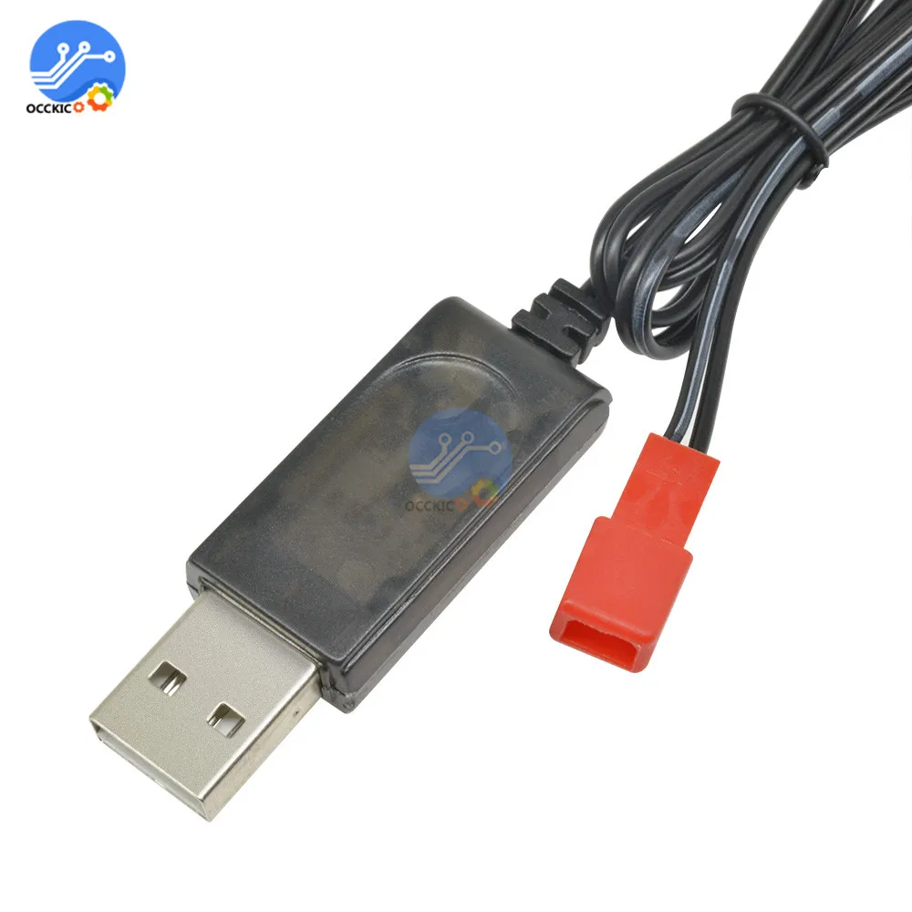 3,7 V 500mA выход 1S Lipo литиевая батарея USB кабель Зарядное устройство Красный JST Женская головка