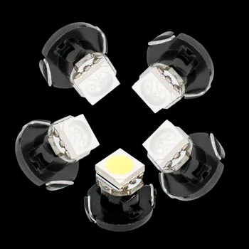 

100pcs T4.2 LED 5050 SMD Car Board Instrument Panel Lamp Auto Dashboard Warming Indicator Wedge Light Red Blue Green Yellow 100X