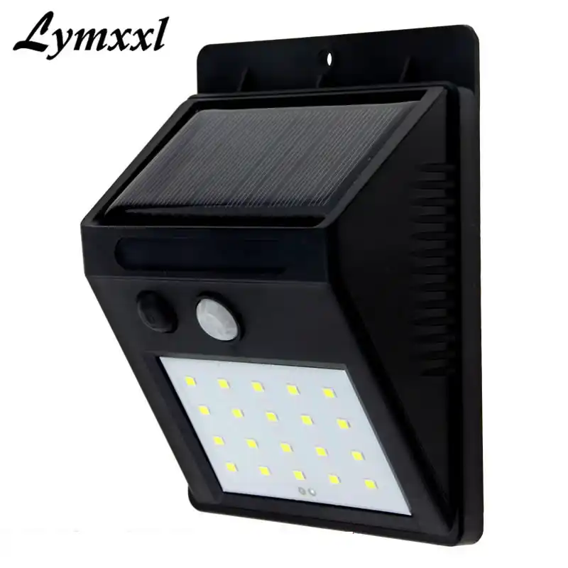 Led Solar Wall Lamp Security Motion Sensor Wide Angle Light Garden Led Solar Wall Lamp Security Motion