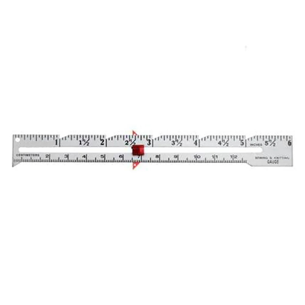 

Gauge Sewing Knitting Accessories Fixed Edge Sliding Marker Metric Imperial Manual DIY Cuffs Measure Ruler Patchwork Tool Home