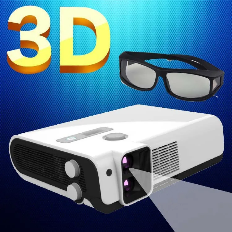 Best 2500Lumens Multifunction Full HD Polarized Blue ray 3D DLP Beamer font b Projectors b font