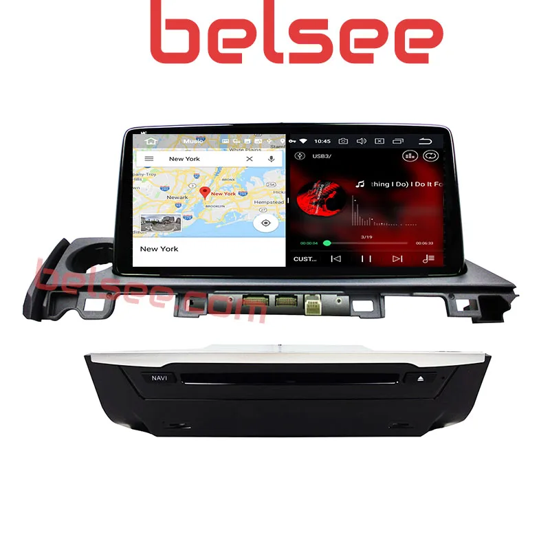 Belsee для Mazda 6 2013 2018 10 25 дюймов IPS экран Android 9 Восьмиядерный 4 Гб Радио Стерео GPS