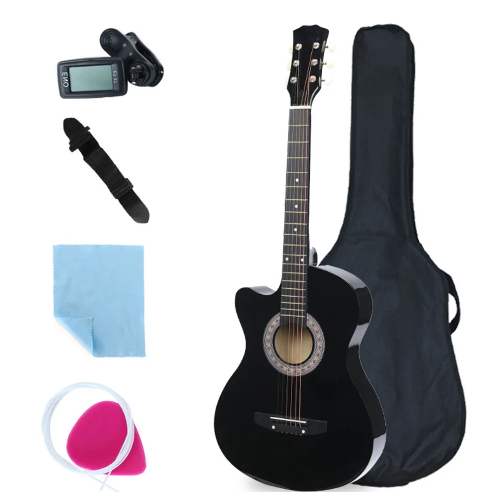 

NEW 38 Inch Missing Angle Full Equipment Beginner Introduction Acoustic Guitar bts kpop midi teclado musical WJ-JX6 Affordable