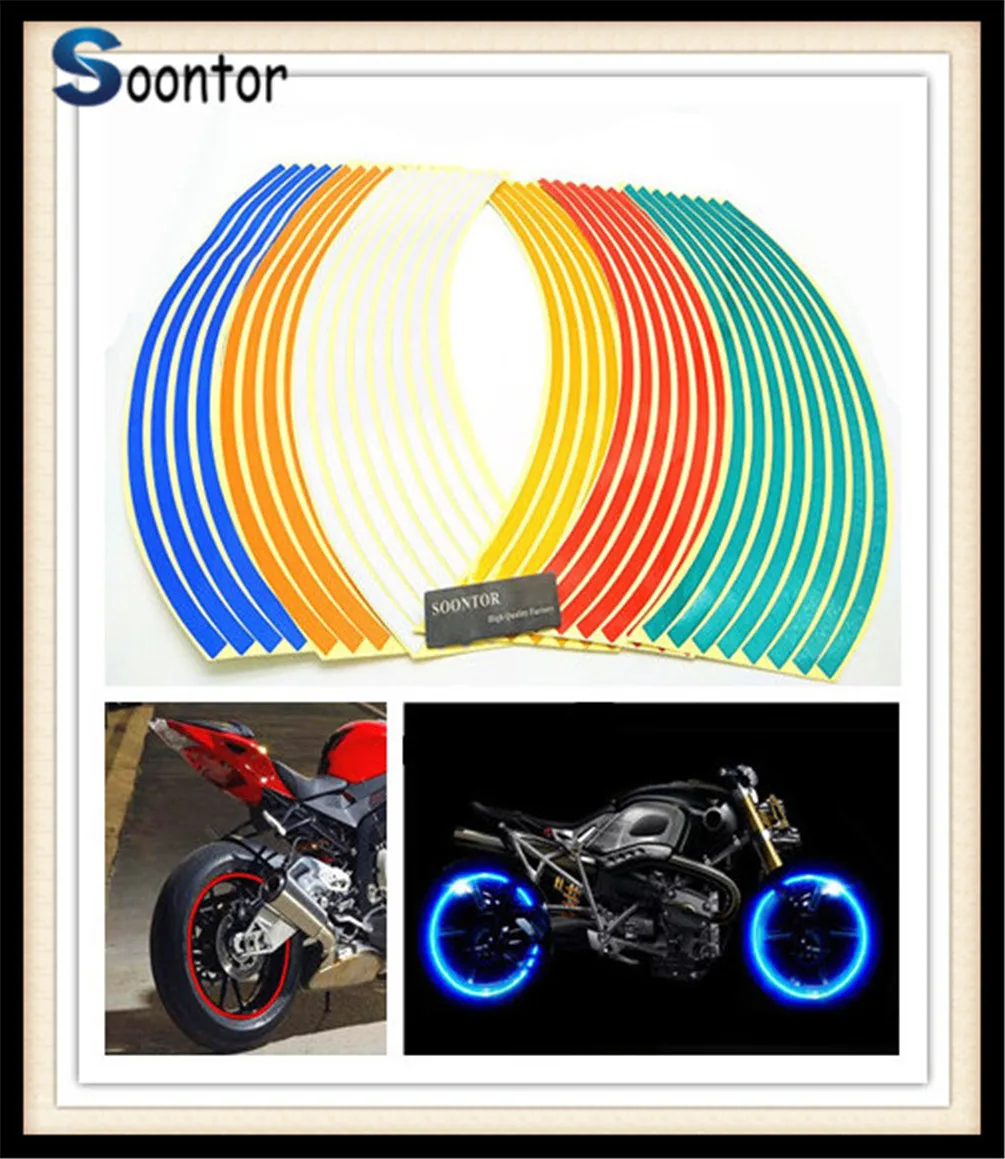 New 2018 Strips Motorcycle motorcross Wheel Sticker Reflective Decal Rim Tape for TRIUMRH 1050 S HONDA XR400MOTARD CRF250L M New 2018 Strips Motorcycle motorcross Wheel Sticker Reflective Decal Rim Tape for TRIUMRH 1050 S HONDA XR400MOTARD CRF250L M