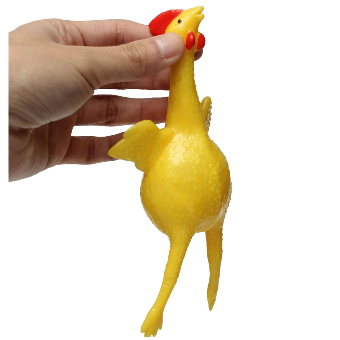 Новое резиновое яйцо укладка выщипывание лысый цыпленок облегчение стресса мяч Reliever игрушка желтый