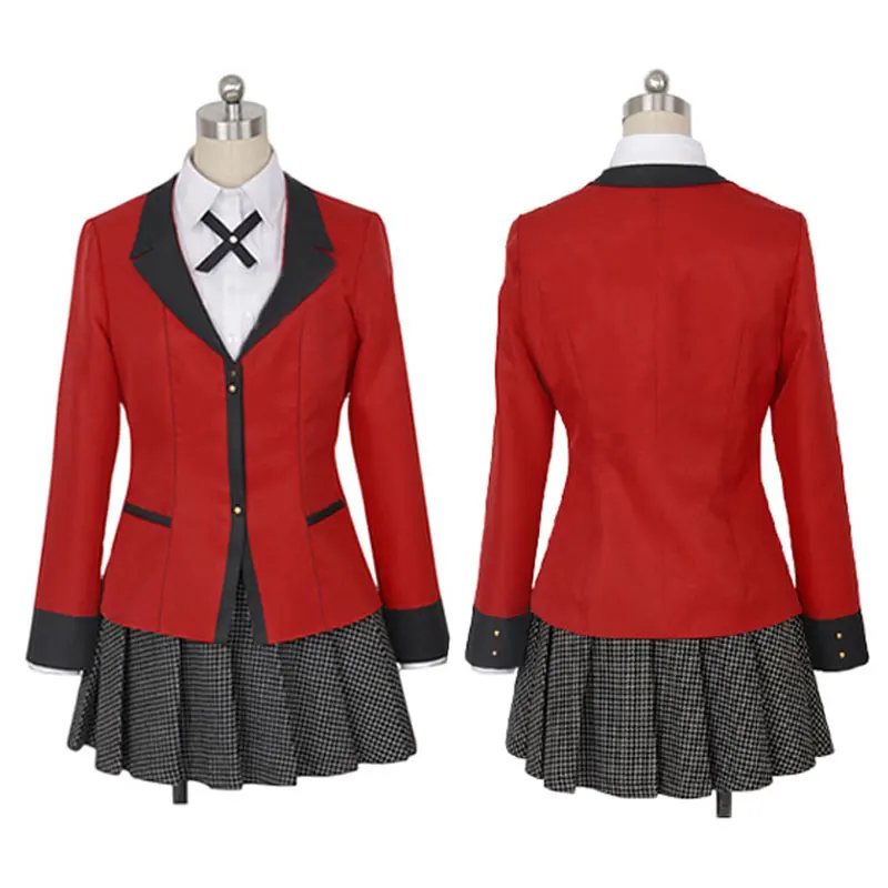 Аниме Kakegurui костюмы для косплея Jabami Yumeko одежда японская школьная форма Momota Ruri