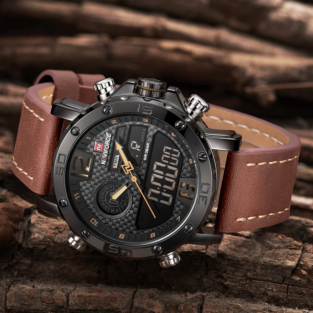 NAVIFORCE Men Watch Top Brand Sport Wristwatch Quartz Watches Military Waterproof Auto Date Display