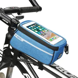 6 дюймов велосипед Сенсорный экран телефона на велосипеде рамы сумка горный велосипед Топ трубы Сумки велосипедов аксессуары 4 цвета