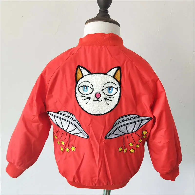 

Lashojas 2018 Autumn winter Cat UFO Jacket for kids baby boys girls coat