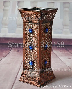 Free Shipping Large Floor Vase Artificial Silk Flower Basket
