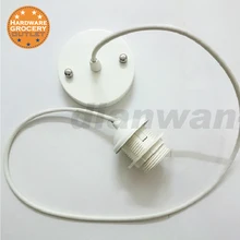 E27 гнездо основание светильника держатель, современные светодиодные потолочные розы/Плетеный гибкий держатель лампы подвесной светильник комплект, 3 предмета в комплекте