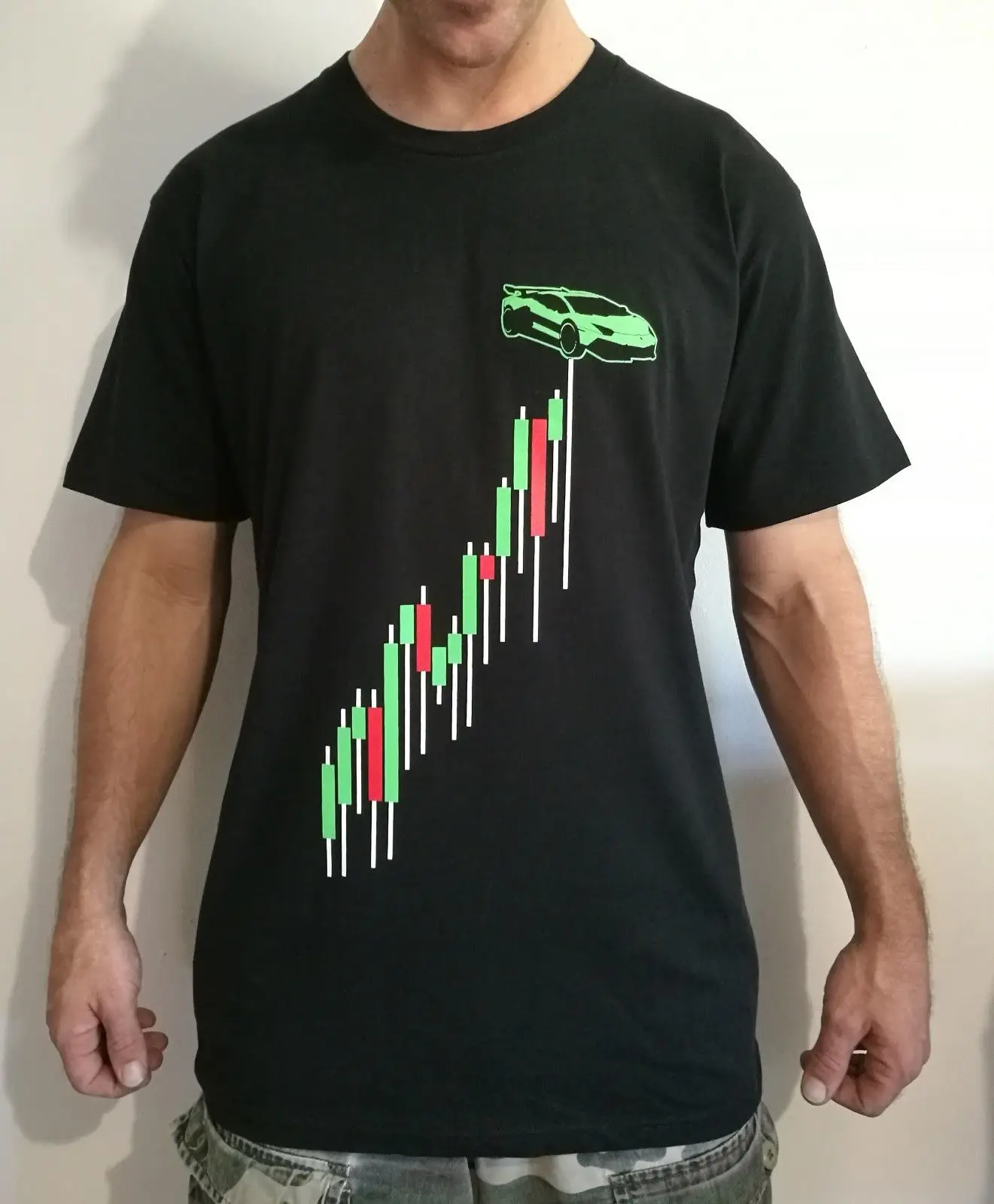2018 летняя футболка с коротким рукавом модная Bitcoin cryptocurrency blockchain lambo chart graph