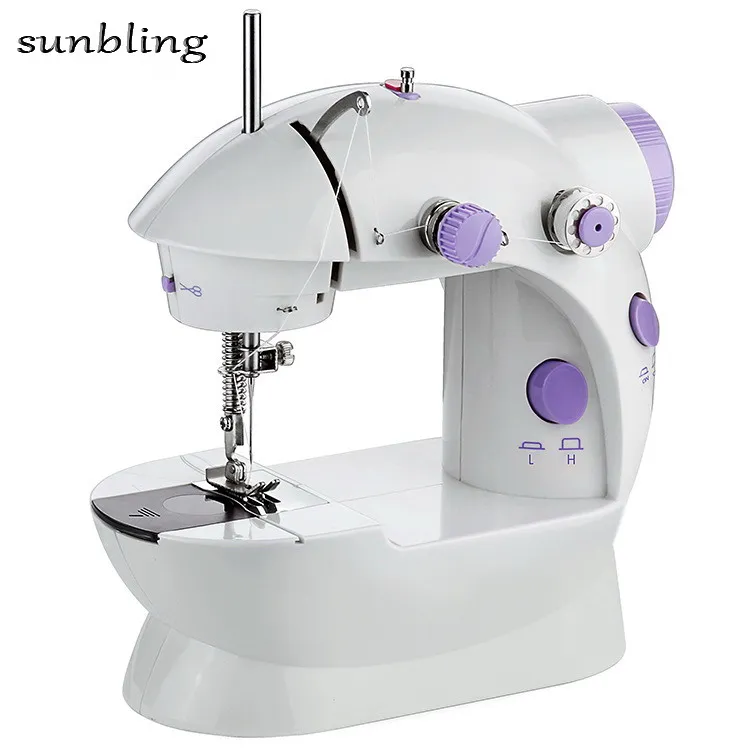 Mini Handheld Pedal Sewing Machines Dual Speed Double Thread