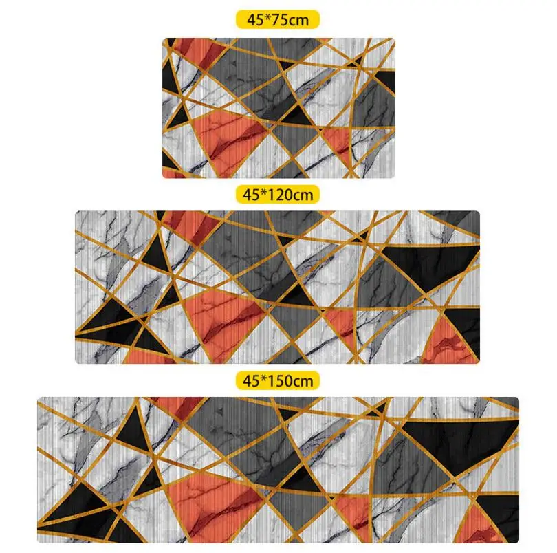 Длинный кухонный коврик для ванной из искусственной кожи, напольный коврик, домашний коврик для входа в спальню, гостиную, современный кухонный коврик - Цвет: C8