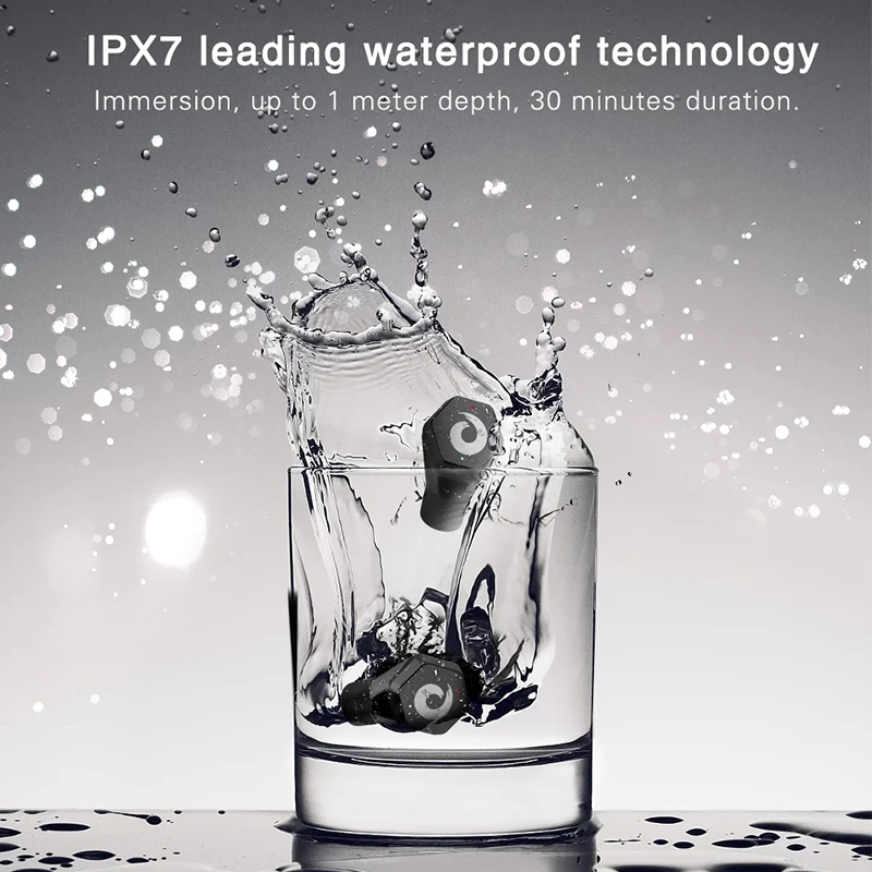 Langsdom IPX7 Bluetooth наушники F8 СПЦ беспроводные спортивные гарнитуры 4.2 стерео
