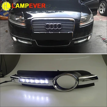 

Lampever Led Daytime Running Light Fog Lamp Cover DRL For Chrome Audi A6 A6L C5 2005-2008