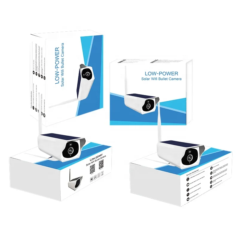 

Smart Outdoor Waterproof Security Solar Camera 1080P Wifi Wireless IP Camera Mobile Phone Remote Control with batteries