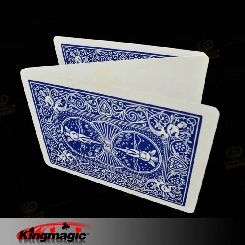 

Free shipping 50pcs/lot Double Back BLUE WHITE Bicycle Poker best quality card magic toys magic trick magia props