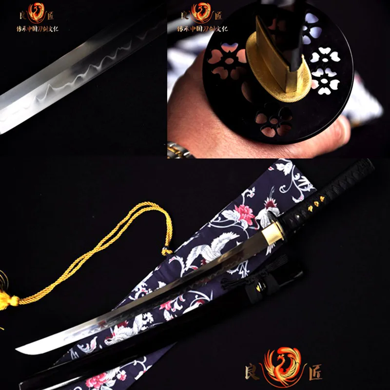 Clay Tempered Battle Ready Razor Sharp Japanes Waklzashi Katana Sword