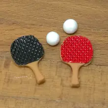 Кукольная Миниатюра 1:12 игрушка 2 шт. Пластик пинг-понг L1.6cm SPO602