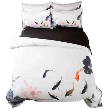 

Chinese Style Bedding Twin Full Queen King Single Double Size Duvet Cover Pillowcase Home Textiles 2019 New Year Decorations