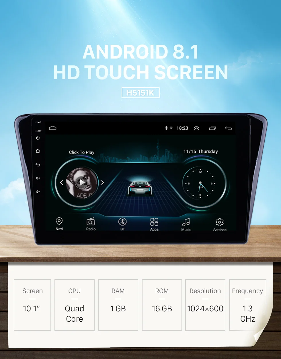 Flash Deal Seicane Car GPS for 2014 Peugeot 408 Android 8.1 10.1 inch Head Unit Stereo Player support DAB+ OBD2 DVR Steering Wheel Control 0
