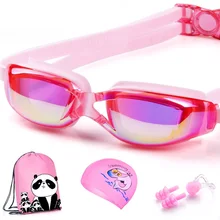 Waterproof PU baby swimming cap swimming goggles Children Swimming hat Children Swim cap kids swimming glasses swimming
