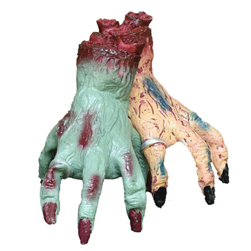 Хэллоуин бутафория для Хэллоуина Кровавая рука дом с привидениями вечерние украшения страшные поддельные прогулки руки Хэллоуин