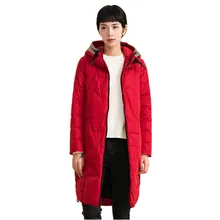 KMETRAM новая зимняя 90% белая куртка на утином пуху для женщин с капюшоном, плотное длинное пальто, женские корейские свободные парки Casaco Feminino MY511