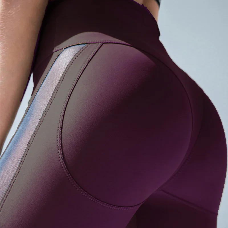 Nessaj новые сексуальные сетчатые Лоскутные женские леггинсы с эффектом пуш-ап спортивные тянущиеся штаны брюки с эластичным поясом женские леггинсы для фитнеса
