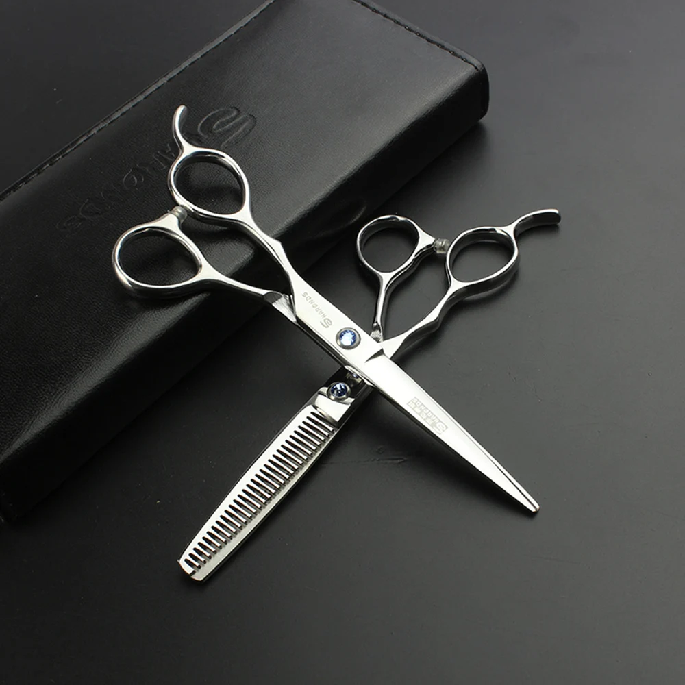Salão de Beleza Sharonds Japão Inoxidável 6 Polegada Cabeleireiro Scissor Modelagem Ferramentas 440c Aço 14 Tesouras de cabelo
