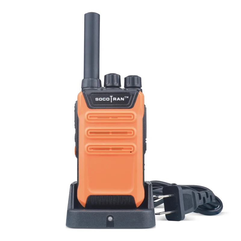 Ham радио Портативное двухстороннее радио UHF 400-470MHz портативная мини рация 2 Вт перезаряжаемая литий-ионная батарея VOX Scramble SocoTran - Цвет: Orange