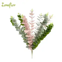 Zonaflor искусственный цветок эвкалипта листьев Шелковый Искусственный цветок для свадьбы украшение домашнего декора интимные аксессуары