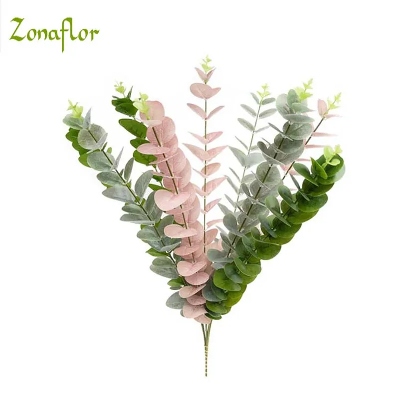 

Zonaflor Artificial Flower Eucalyptus Leaf Silk Fake Flower For Wedding Decoration Home Decoration Accessories Garden Plant