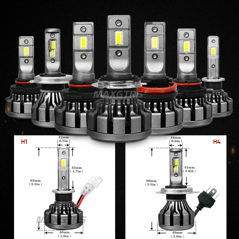 2x H1 H4 H7 H8 H11 9005 9006 9012 HB3 HB4 автомобильная светодиодная головная светильник Conversion Kit светильник Canbus 80 Вт авто фары сменная лампа