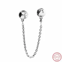 Высокое качество ручной работы любовь всегда безопасные цепи DIY Fit PANDORA Подвески Серебро 925 для женщин ювелирных изделий SF018