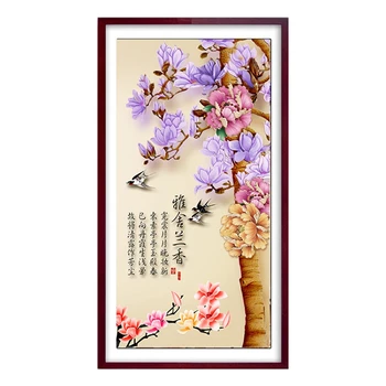 

Full Square Diamond 5D DIY Diamond Painting "Scent of orchid" Embroidery Cross Stitch Rhinestone Mosaic Painting Decor Gift