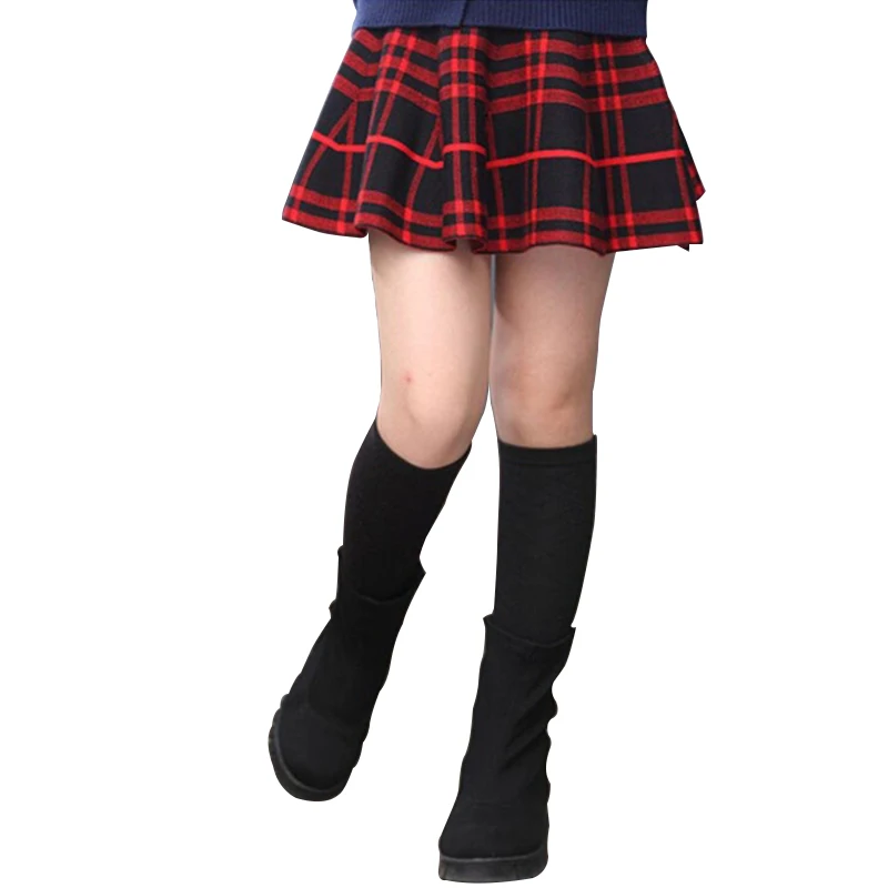 

2018 Fashion Fall Spring Baby Teens Girls Skirts Knit Striped Kids Skirt for Girl Children Princess Pleated Clothing
