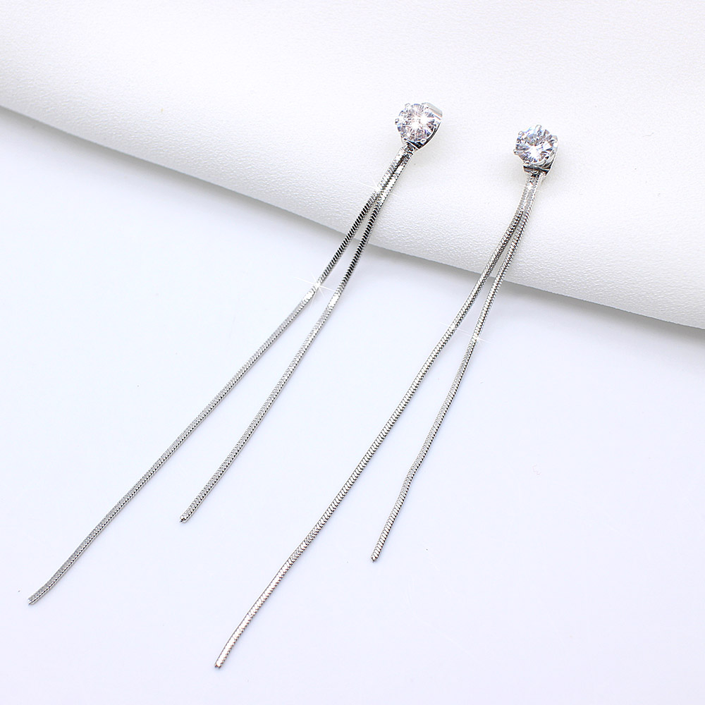 Dangle Rhinestone Drop Earrings