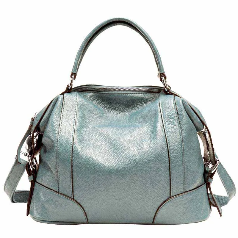 Сумки для женщин натуральная кожа женская сумка через плечо сумка-тоут женская ручная сумка-мессенджер женская сумка - Цвет: Light blue