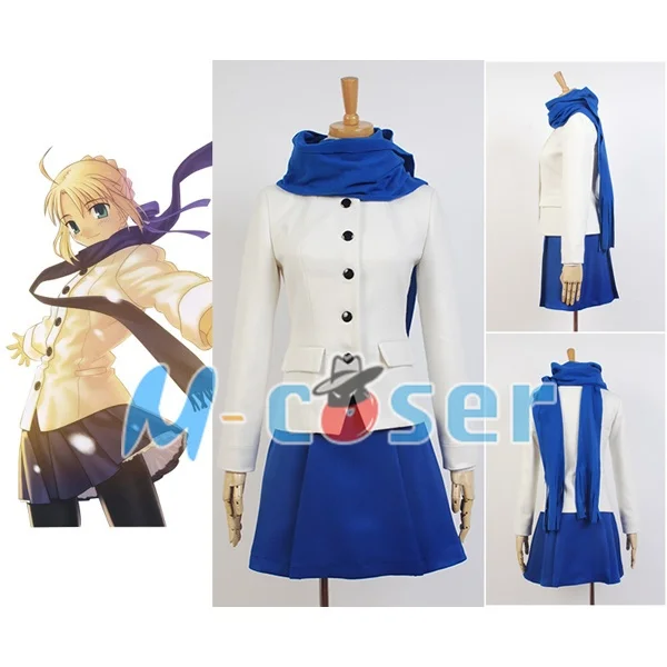 Платье для повседневной носки Fate/stay Night Saber King Arthur Arturia костюм косплея Хэллоуина |