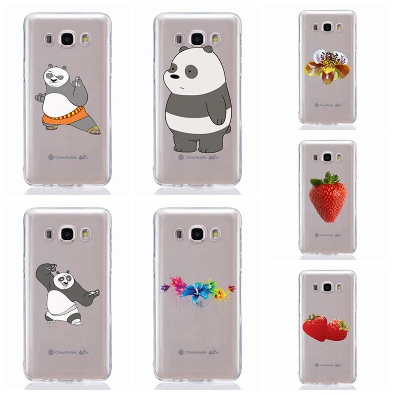 For Samsung Galaxy A3 A5 2016 2017 A300 A320F A510 A520F TPU Colorful Soft Fruits Panda Painted Desig Cover Case Fundas F343 |